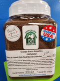 Guppy Barn Aquatics - PREMIUM Nano and Small Fish (Red Diet) Food (0.8 to 1.0 mm Granule)