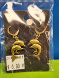 Dolphin Earrings - Gold